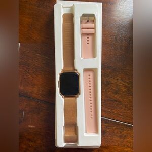 NWT! Smartwatch with 2 wrist-bands